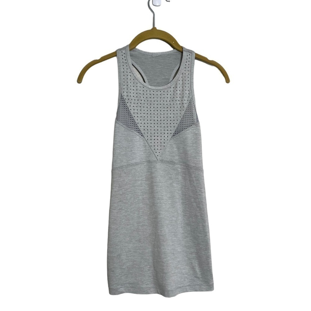 Lorna Jane Gray Perforated Tank XS